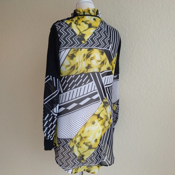 Sheer Tunic Top Size M - Picture 3 of 8